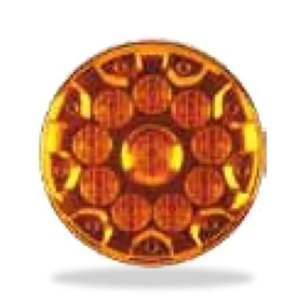 FARO POSTERIOR REDONDO LED AMBAR BUSSCAR
