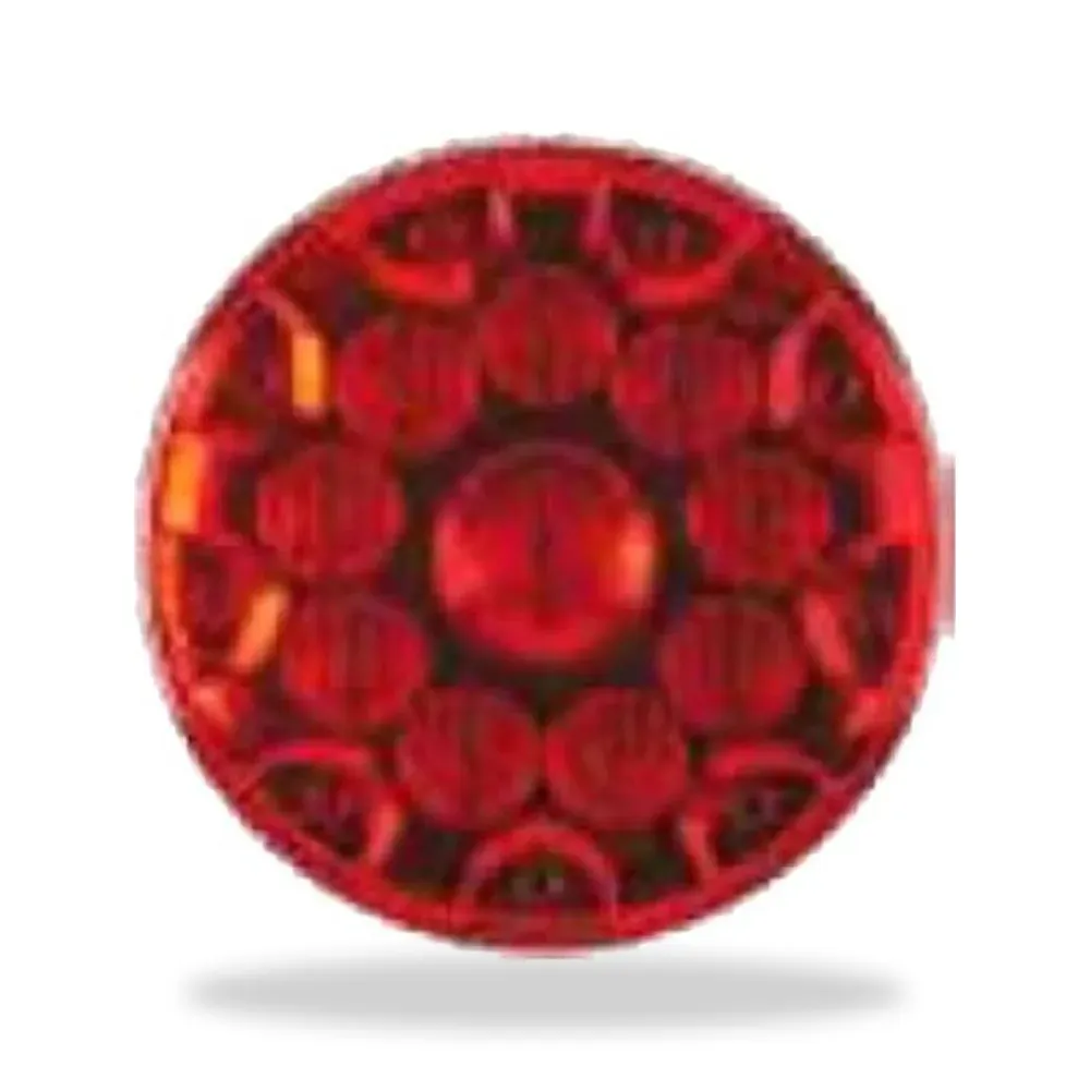 FARO POSTERIOR REDONDO LED ROJO BUSSCAR